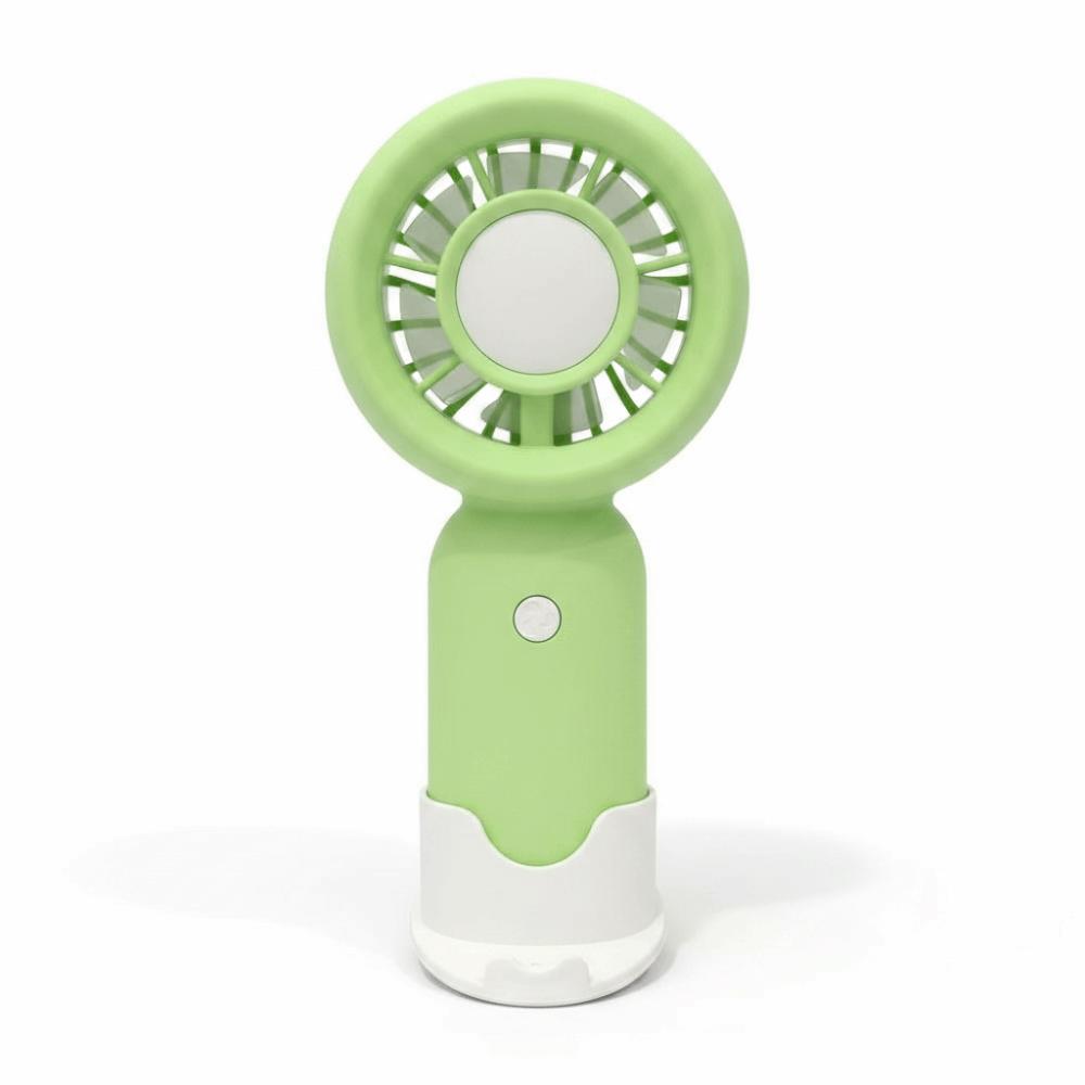 USB Rechargeable Mini Handheld Fan Ultra-Quiet Pocket Fan Cartoon Style Desktop Fan Travel Style A