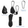Camping Tent Rope Tensioner with Metal Pulley - Elastic Windproof Tarp Extension