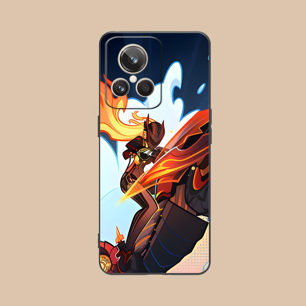 Game GI Mavuika Matte TPU Mobile Phone Case for Realme 15 14 13 12 11 10 9 Pro Plus T i Lite 5G Colorful Printing Cover