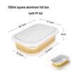 Einweg-Rechteckige Aluminiumfolien-Essensboxen
