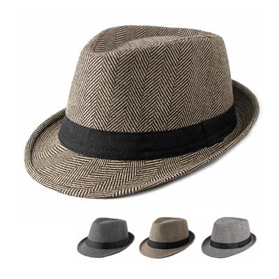 Podzim Zima Britský pánský topper Jazzový klobouk pro starší osoby středního věku Pánský klobouk pro muže Ženy