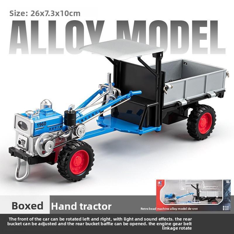 Retro Classic Agricultural Tractor Model With Sound And Light Function Toy Kid