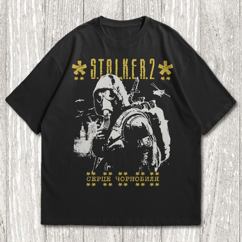 Stalker 2 Shirt Stalker 2Heart of Chornobyl T-Shirt Stalker Game Tee Unisex T-Shirt XXXXL