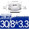 Dual-Sided Flat Timing Pulley: 5M50 Teeth, Width Options 11/16/21/27AF, Bore Size 8-30.