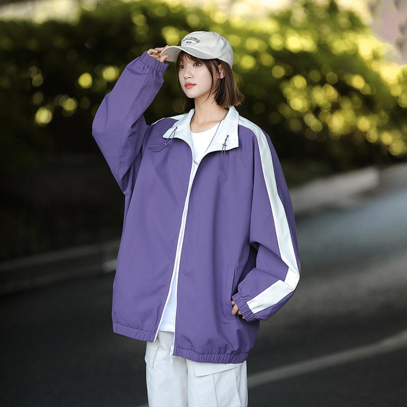 

Парные куртки, мужские и женские, контрастных цветов, весенняя одежда, новая повседневная мужская рабочая одежда, уличная двусторонняя носка 3XL