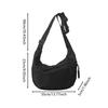 Casual Canvas Crossbody Bag for Women Designer Black/White/Red Shoulder Bags Large Capacity Tote Men Travel Shopping Bag 2025