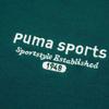 Puma Team Tee Letter Embroidery Round Neck Short Sleeve T-Shirt Women Tops Christmas-Green 624706-43