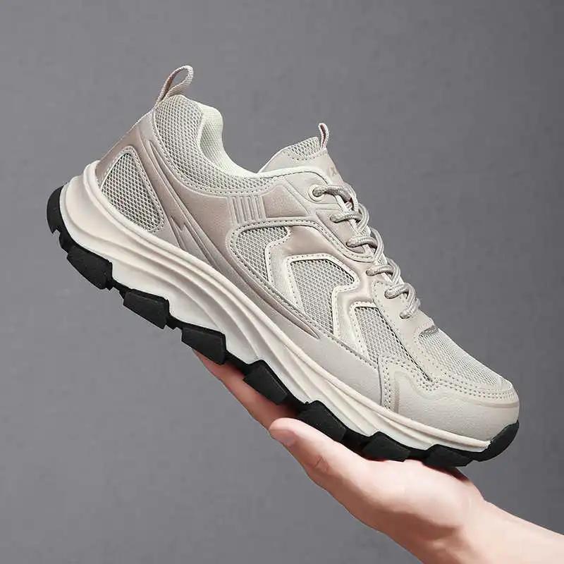 Mode Naturleder Erhöhung Übergröße Sneaker Herren Lässig Luxus Berühmte Marke Größe 45 Schuhe Sport Top-Qualität Joggings Tenni