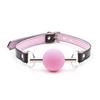 Silicone Sex Open Mouth Gag Ball Metal Rod PU Leather Strap Bdsm Gag Slave Bondage Restraints Sex Toys For Women Couples