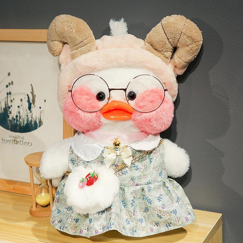 Hoodie Hyaluronic Acid Duck Plush Toy Doll Doll Hyaluronic Acid Little Yellow Duck Birthday Gift for Women