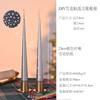 2PCS Christmas Taper Candles Soy Wax Green Red Snowflake Stickers Candles Home Decorative Candles for Table Décor Gifts