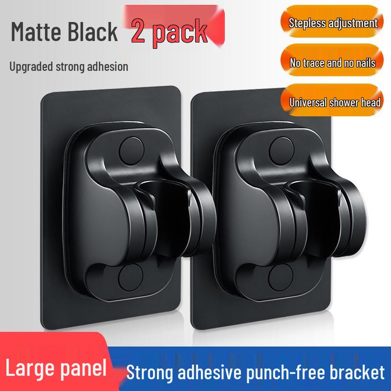 Punch-Free Adjustable Shower Head Holder - Wall-Mounted Bathroom Fixture