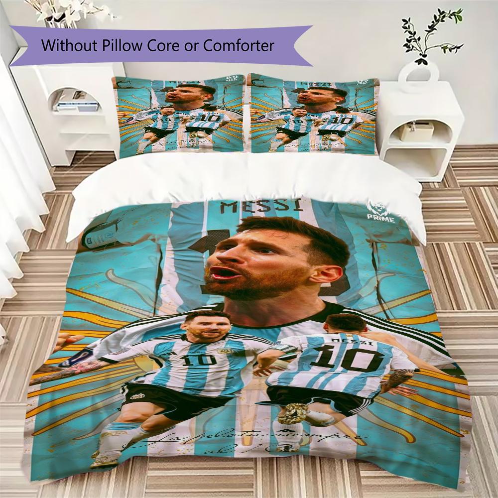 Soccer Player Action Bedding Without Core 1 Duvet Cover 2 Pillowcase Without Core Bedding Set Duvet Cover And Pillowcase