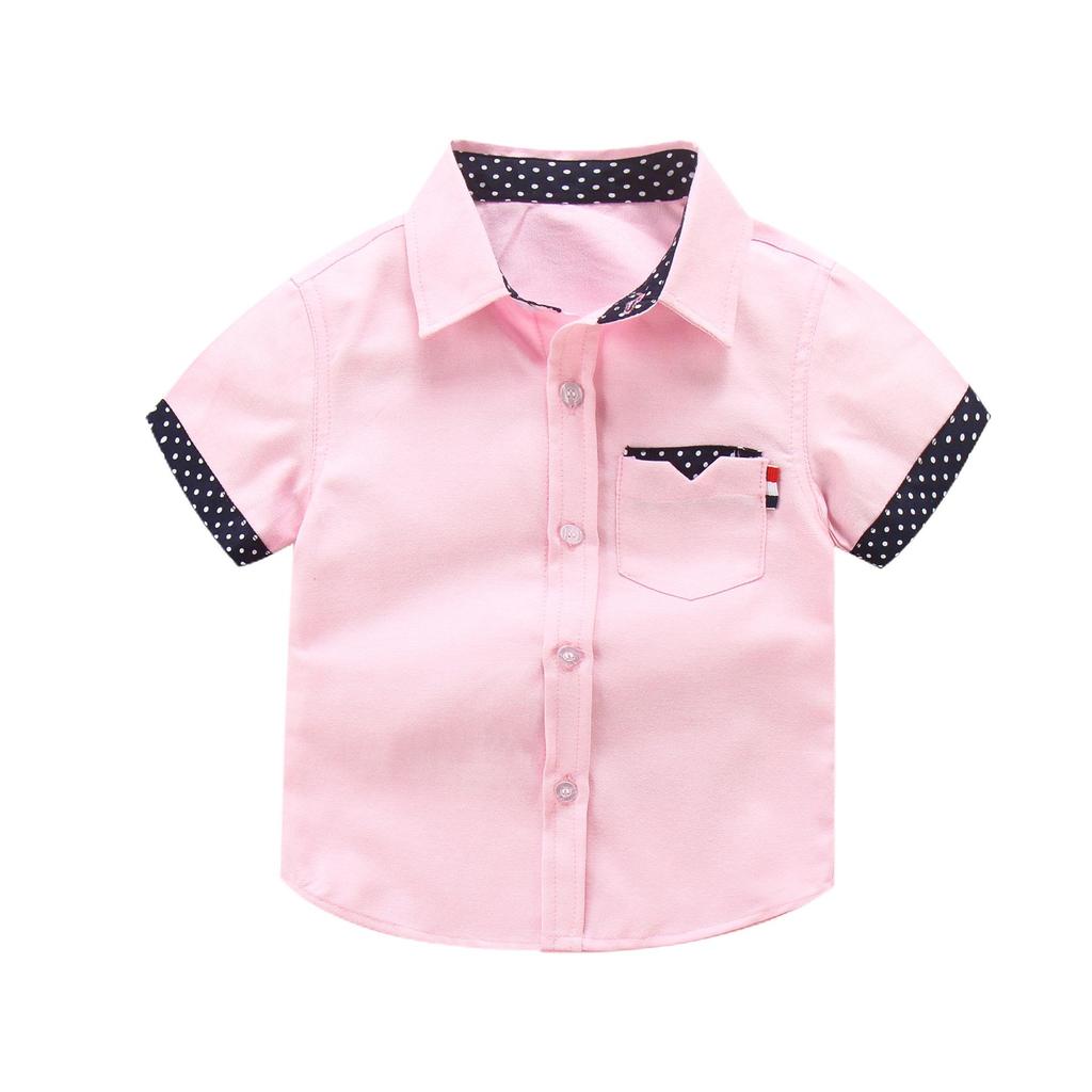 Trendy Boys' Summer Short-Sleeved Casual Shirt