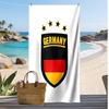 Deutsche Nationalmannschaft Bedrucktes Strandtuch Schnelltrocknendes Weiches Handtuch Tragbare Große Rechteckige Stranddecke für Reisen Schwimmbad
