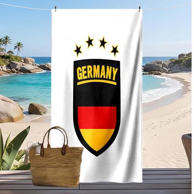 Germany National Football Team Printed Beach Towel Quick Dry Soft TowelPortable Large Rectangular Beach Blanket for Travel Swimming Pool