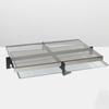 Modern Simple Light Luxury Metal Glass Tray Round Storage Tray Rectangular Decorative Tray Model Room Jewelry Ornaments