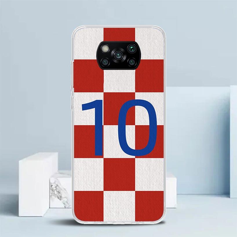 FootBall SuperStar Number C 7 10 Phone Case For Xiaomi Poco F7 Ultra X5 X6 X7 Pro M7 Redmi 15C 15 13C 13 12C 12 10C 10 10A 9 9C