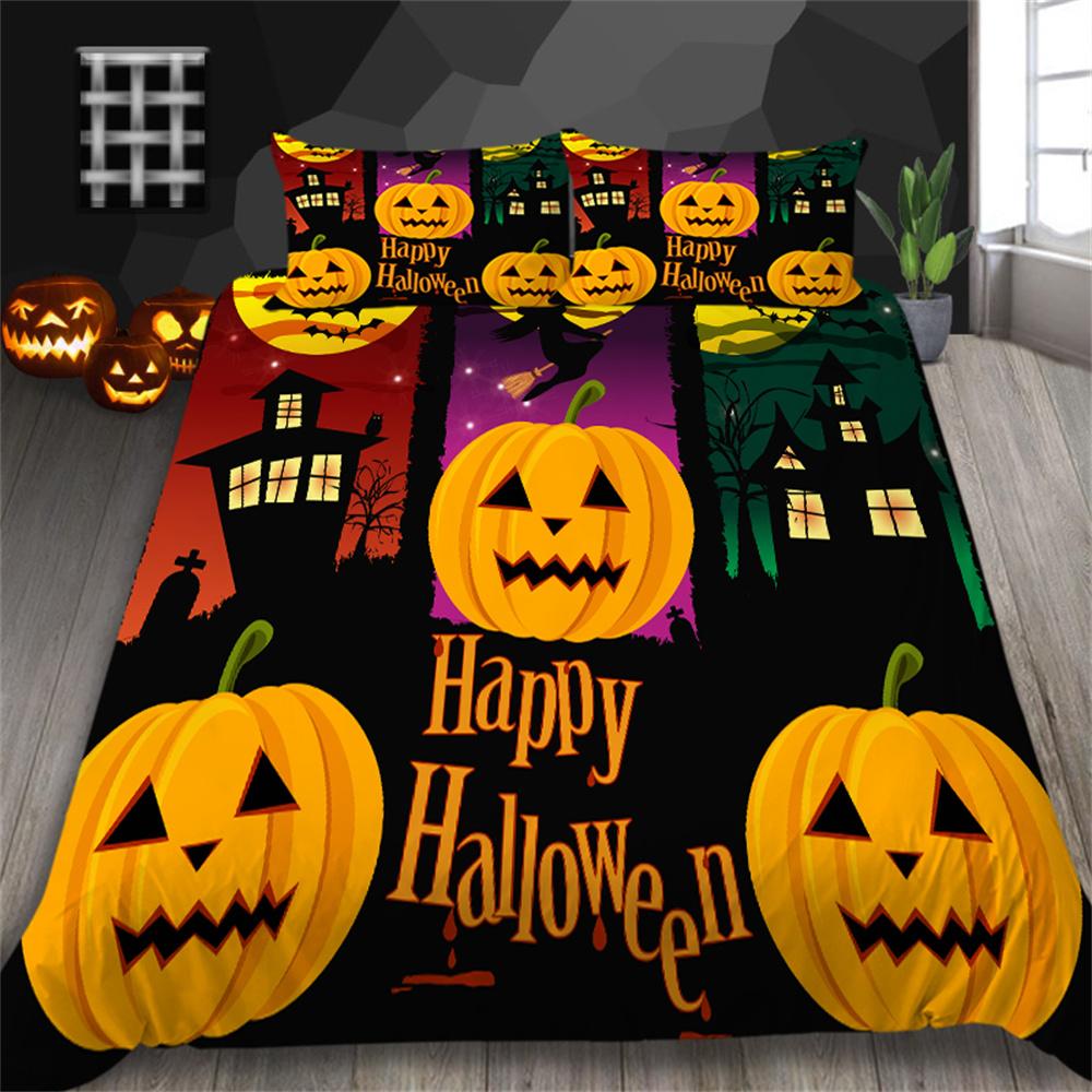 Duvet Cover Set Halloween Home Bedclothes Luxurious Bedding Sets King Size Bedding with Pillowcase Children Bedding Set