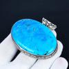 Tibetan Turquoise Pendant, 925 Sterling Silver Handmade Jewelry, Turquoise Silver Pendant, Party Wear Jewelry For Women's, Pendant Christmas Gift