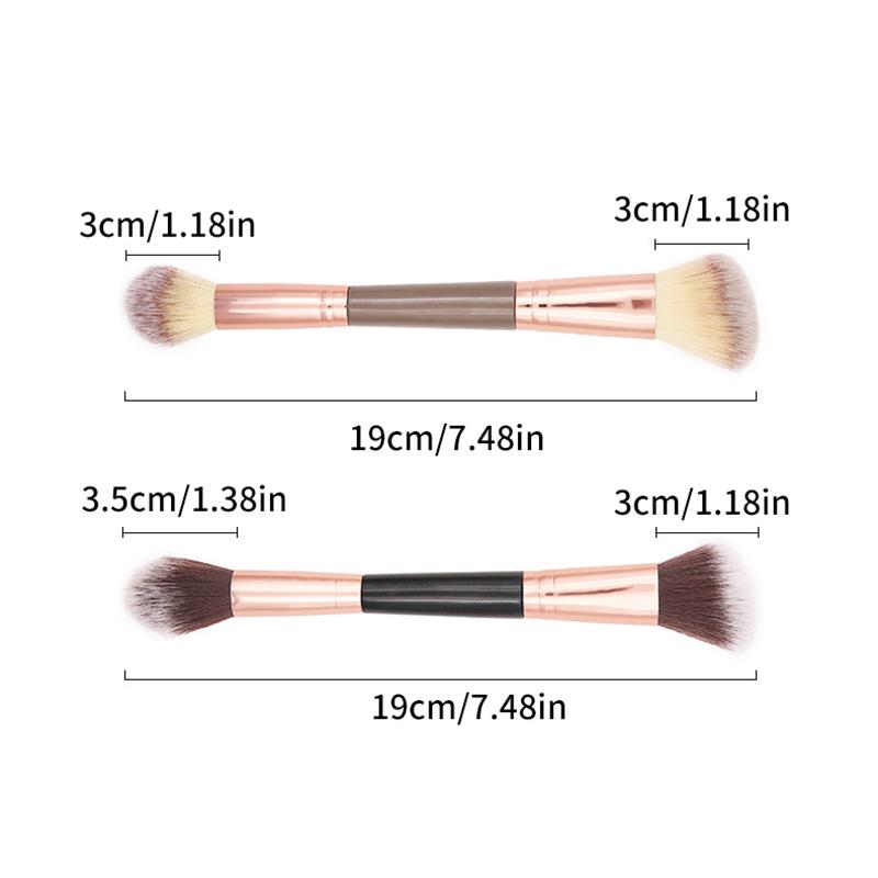1 Pc Double Ended Contour Brush Sculpting Brush Powder Blush Brush Makeup Brushes Cosmetic Tools Facial Brush