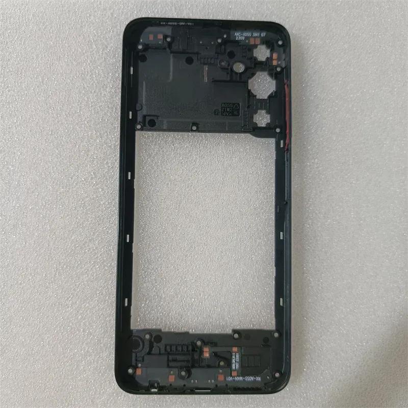 Middle Frame For Samsung Galaxy 05S SM-057F Housing Case Middle Frame Replacement Parts With Power Volume чёрный