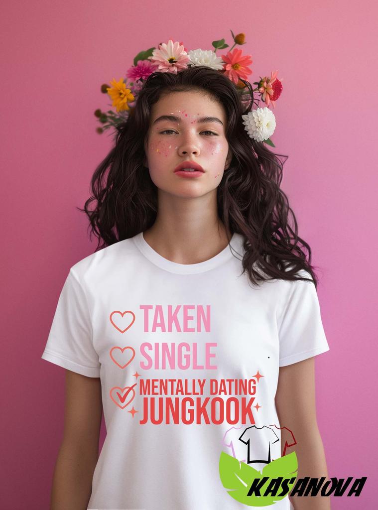 Mentally Dating Jungkook T-Shirt, K-Pop Graphic Tee