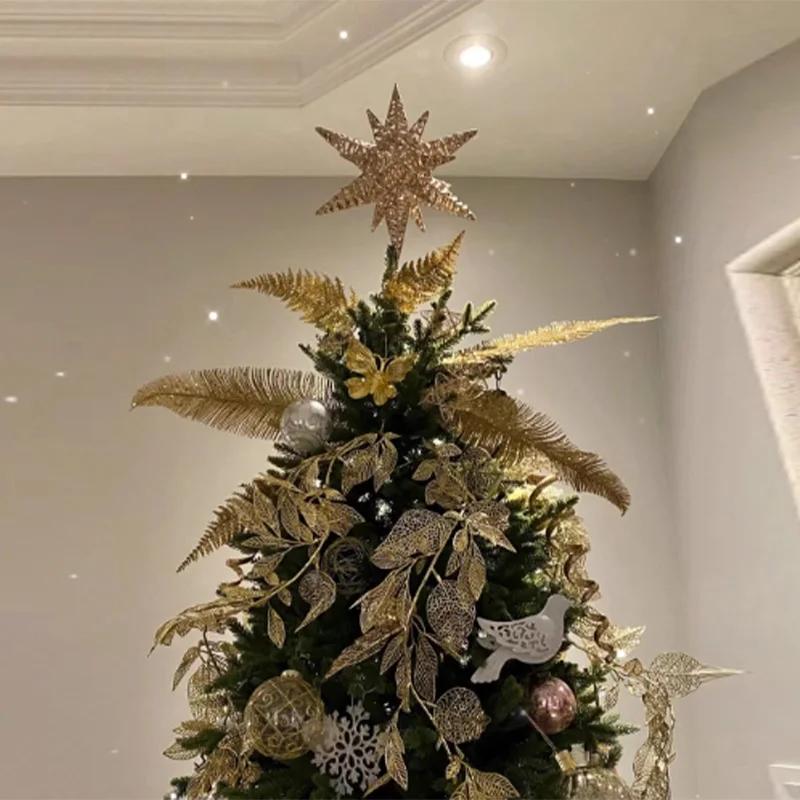 Christmas Decorations Christmas Tree Toppers Star LED String Lights Ornaments For Christmas Lightning Outdoor Outdoor New Year