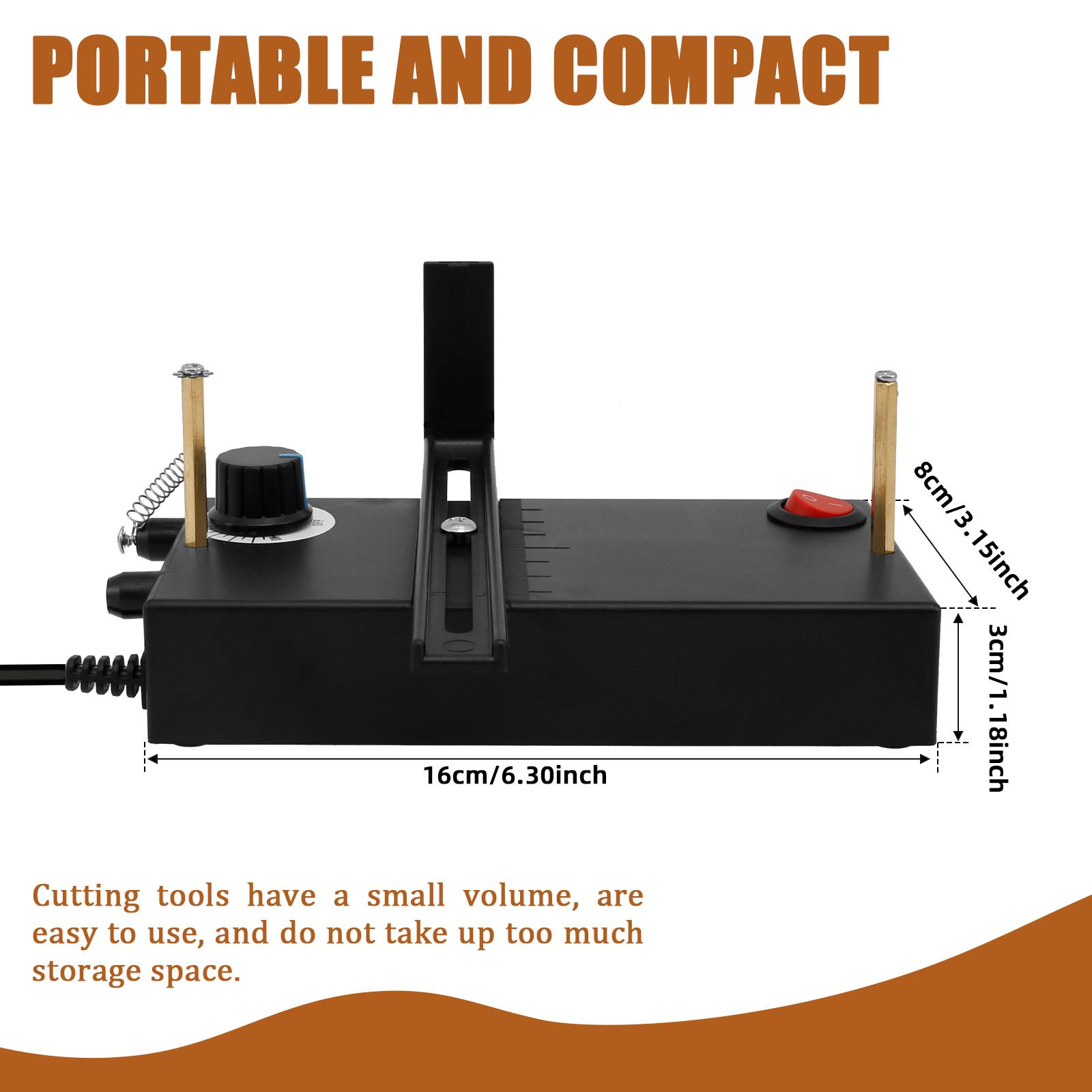 Hot Ribbon Cutter Machine 100-600℃ Adjustable Temperature Household Electric Rope Ribbon Cutter Portable DIY Manual Cuting Tool