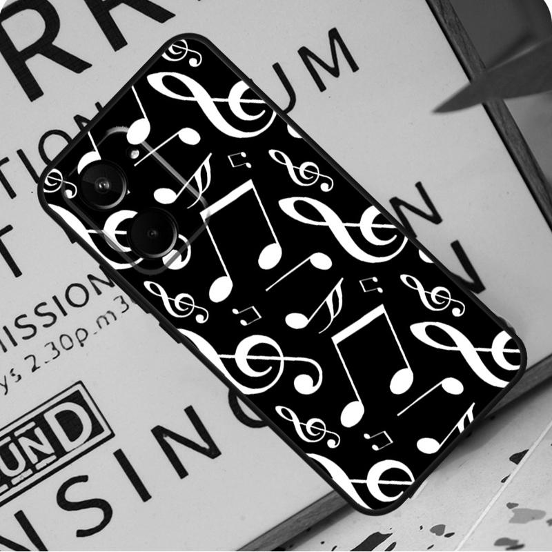 Treble Clef Music Note For Realme 12 Pro Plus 9 10 11 GT5 C51 C31 C67 C55 C53 C35 C33 C30 C21Y C25s GT Neo 6 Case