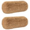 Cushions with Insert HEERLEN 2 Pcs. Taupe PV Fleece