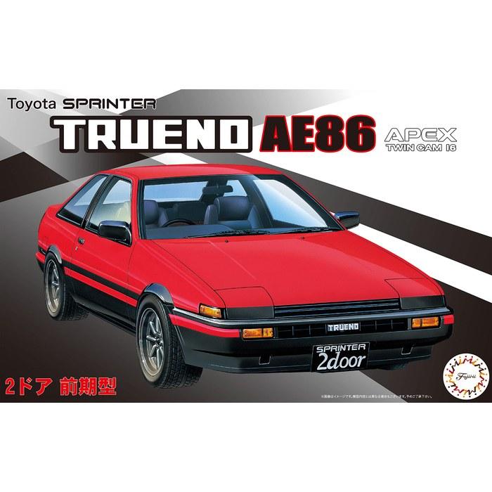 Fujimi Model 1/24 Scale Toyota 86 (2-Door GT/APEX Early Model) ID-183, Red/Gray