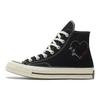 Chuck 70 Chuck Taylor All Star Hi Estampa de Coração e Letras Tênis de Lona de Cano Alto Vintage Unissex Preto