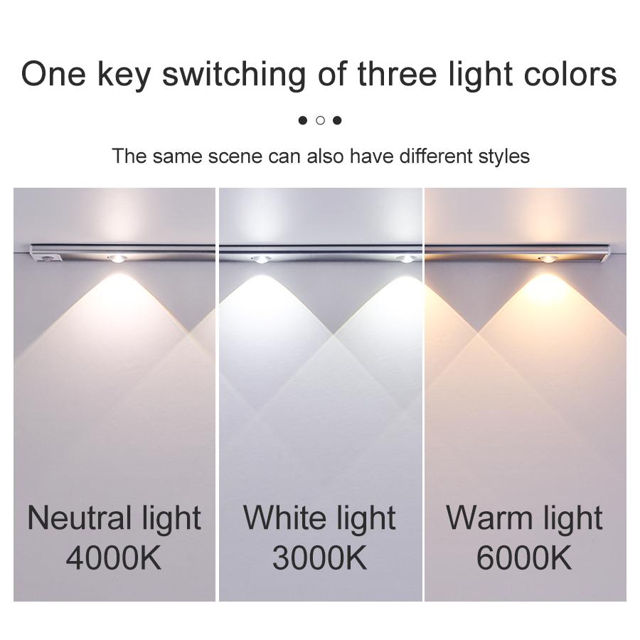 

Ultra Thin LED Light Cabinet Lamp PIR Motion Sensor Wireless USB Rechargeable Night Light Cabinet Wardrobe Indoor