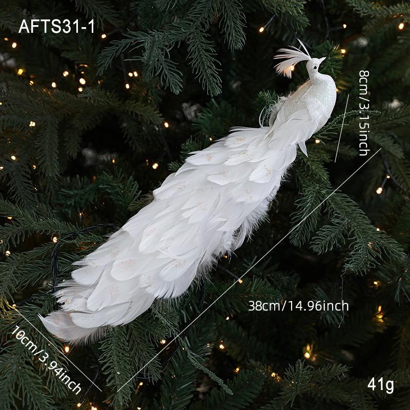 Foam Feather Bird Peacock Bird Decoration Christmas Tree Decoration Feather Pendant Christmas Decorations