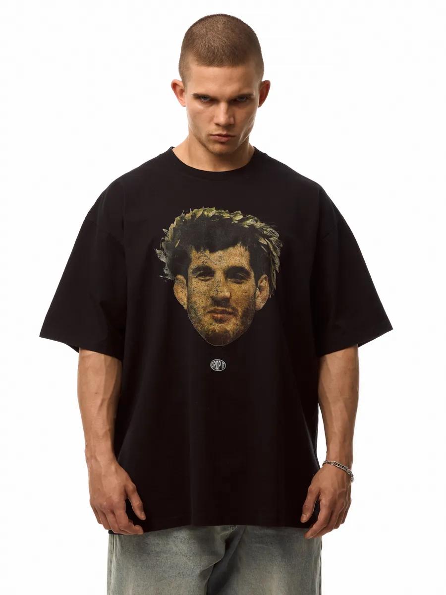 Y2K oversized Sunday Running Club printed T-shirt L