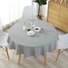 Diameter 120/150cm Nordic Round Tablecloth Cotton Linen Washable Hotel Banquet Table Cloth Wedding Party Christmas Table Cover