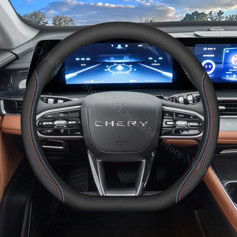 Für Chery Tiggo 7 8 L PLUS PRO 9 C-DM Auto Lenkradabdeckung Leder Ultra-dünn Anti-Rutsch Auto Griffwickel Abdeckungen Zubehör