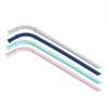 10~80PCS Straight Bent Drinking Straw Reusable Food Grade Silicone Colorful Kitchen Accessories Mug Straws Long Flexible
