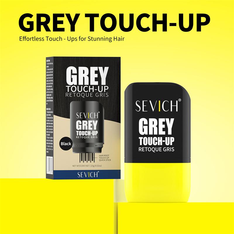 Hair Dye Stick With Comb SEVICH Temporary Waterproof Hair Coloring Pen Disposable Hair Root Concealer Stick Grey Touch Up Stick