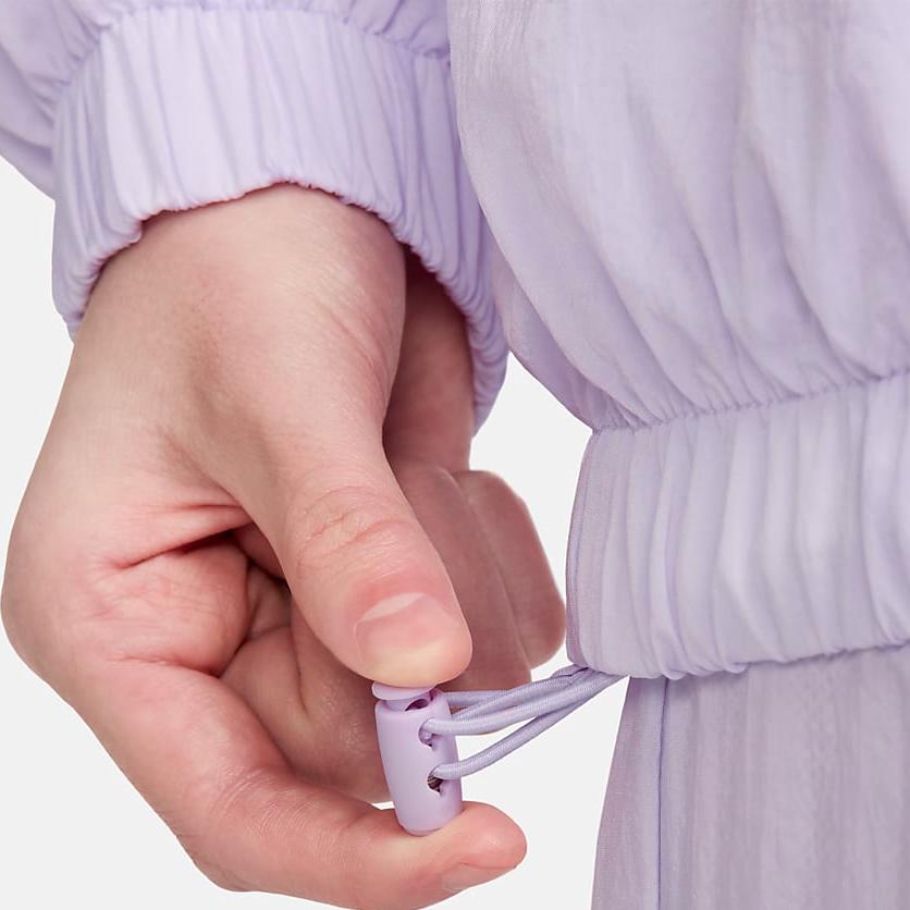 Nike Sportswear Essential Logo Print Casual Woven Jacket Women Jackets Light-Purple DX5865-511