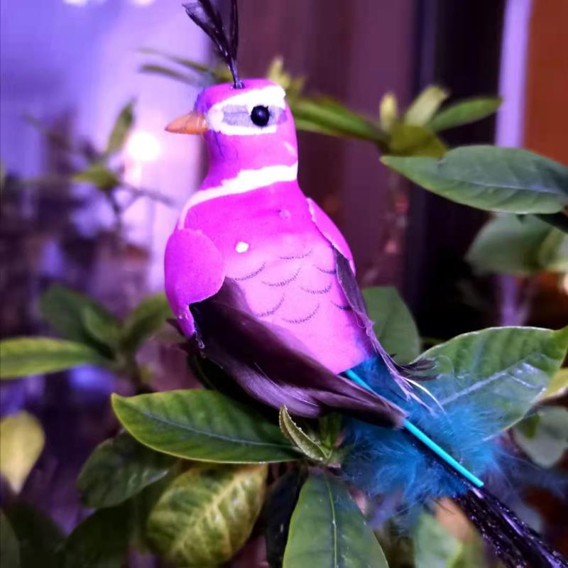 1Pc Of Peacock Christmas Ornaments Simulate The Atmosphere Of Glitch Peacock Branches And Branches Home Decor