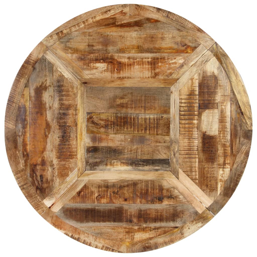 Vidaxl Dining Table, Ø150X76 Cm, Raw Mango Wood