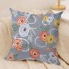 Simple And Elegant Flowers Cushion Cover Pillowcase Ultra Soft Skin Friendly Fabric Cloud Like Comfort  Concealed Zipper