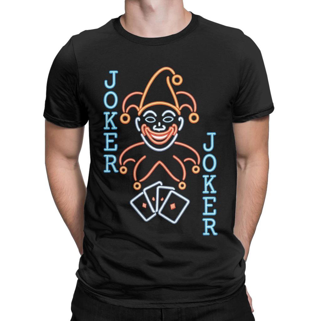 Men's Balatro Game Card Joker Roguelike T Shirts Clown 100% Cotton Clothes Novelty Short Sleeve Crew Neck Tees 4XL 5XL T-Shirts