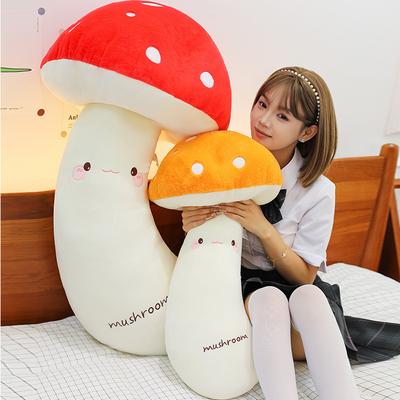 Mushroom Strip Throw Pillow Bedroom Bed Girl Sleeping Pillow Side Sleeping Leg-pinching Artifact Student Dormitory Bedside Cushion