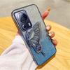Mi13T Gradient Butterfly Quicksand Phone Case For Xiaomi Mi 13T Pro 13 11 Lite 11T 12T POCO X6 X3 M6 Pro C65 C55 C40 Soft Cover