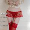Sex Underwear Perspective Lace Free Sexy Hot Stockings Suspender Seduction Thong Set