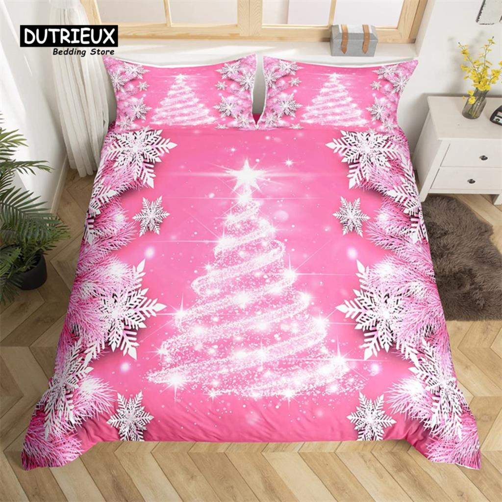 Christmas Tree Duvet Cover Set Christmas Theme Bedding Set Soft Comfortable Breathable Duvet Cover For Bedroom Guest Room