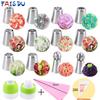 FAIS DU Russian Piping Tips Set Stainless Steel Flower Icing Tips Baking Supplies Kit Cake Decorating Tools Nozzles Pastry Bags